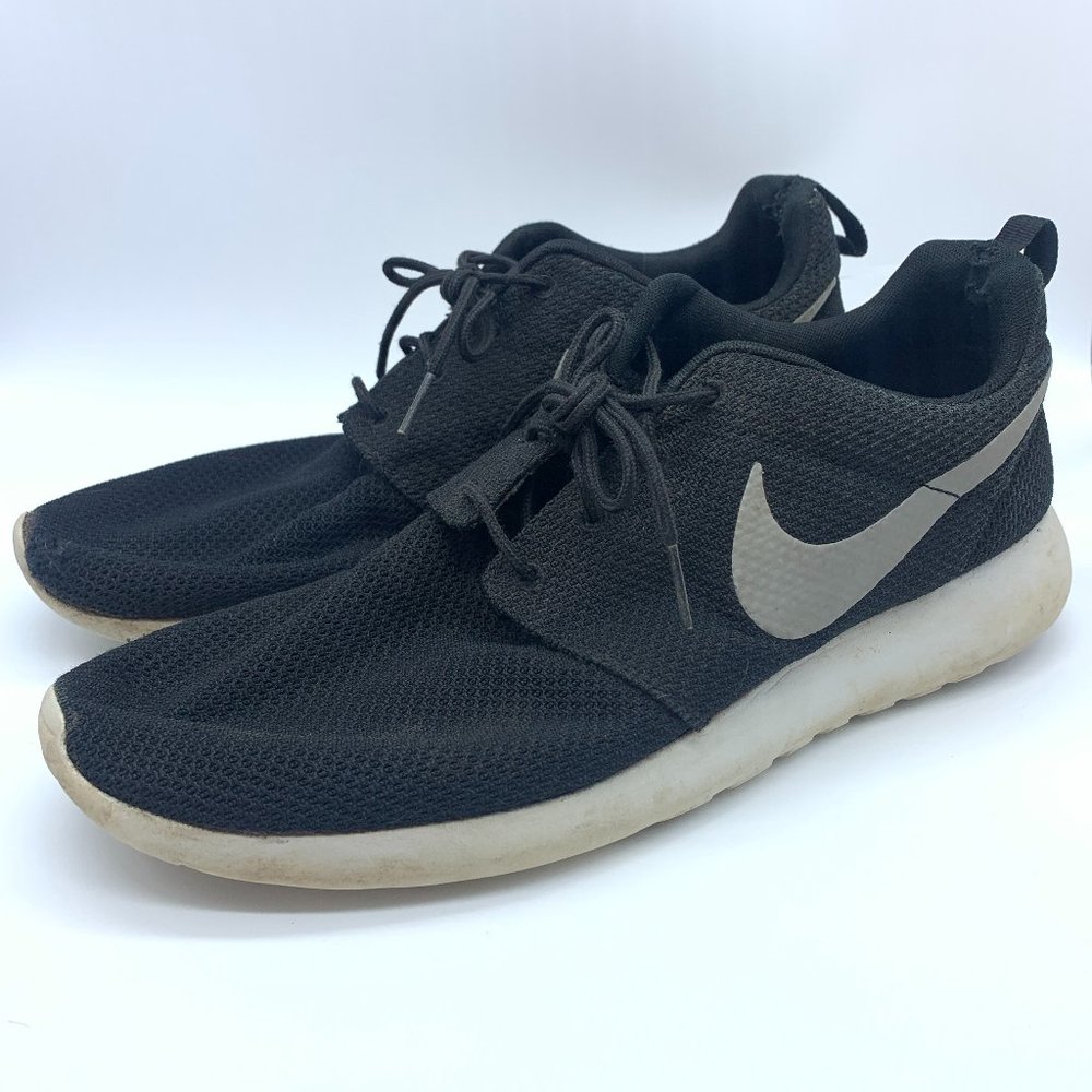 Nike Roshe Run Black Men's 12 Casual Sneakers